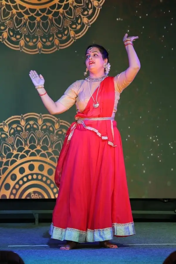 Student performing classical dance