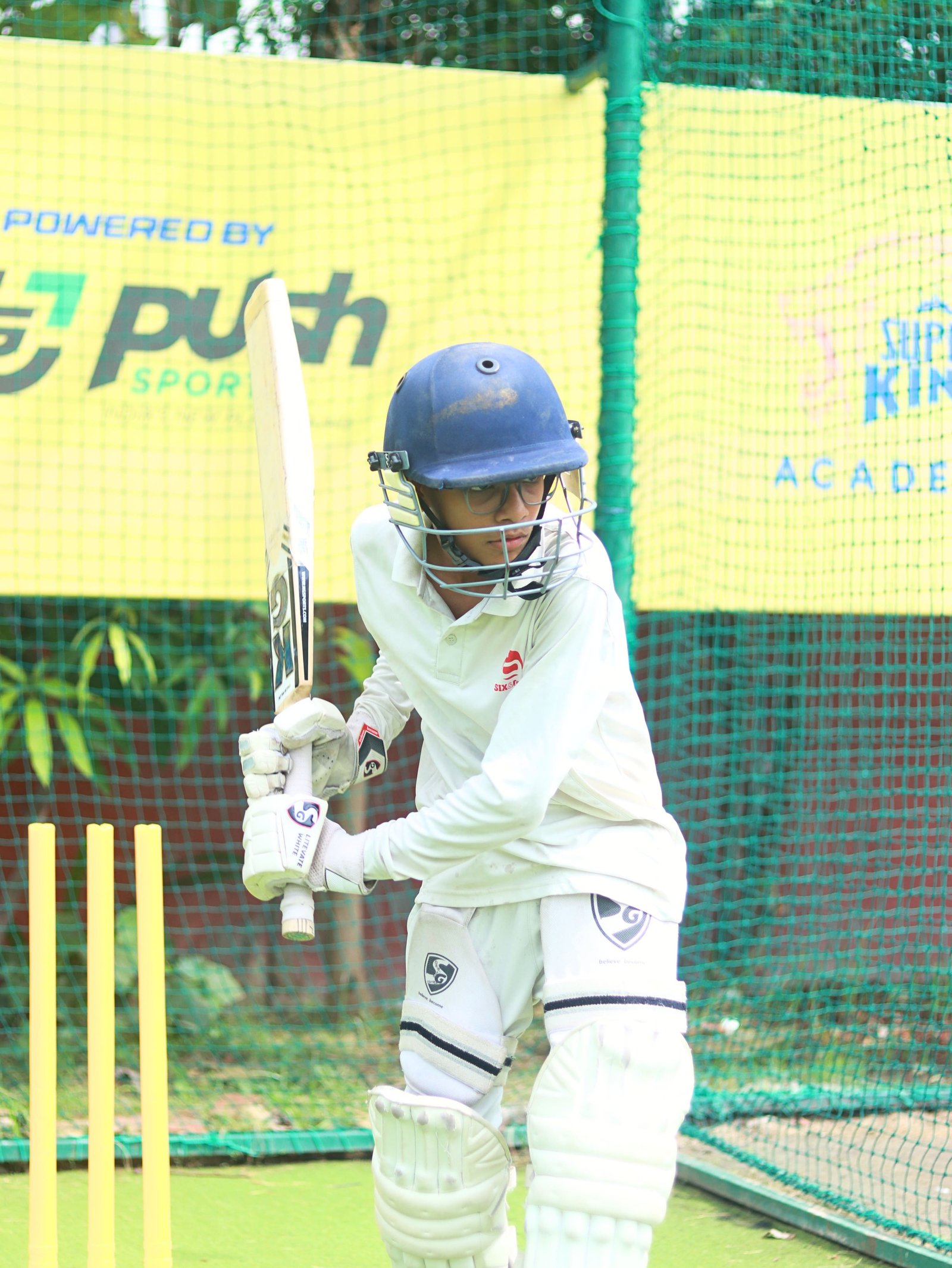 Students training at the Cricket Academy