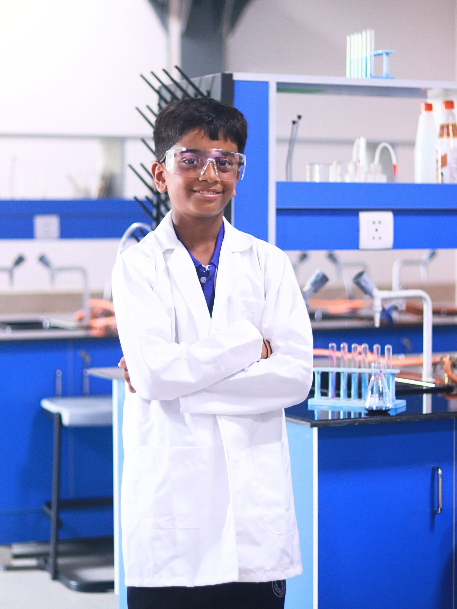 Students learning in a science laboratory