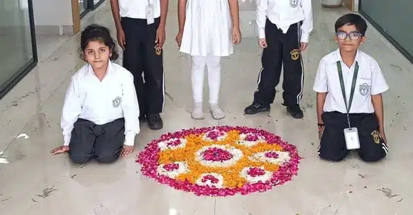 rangoli making